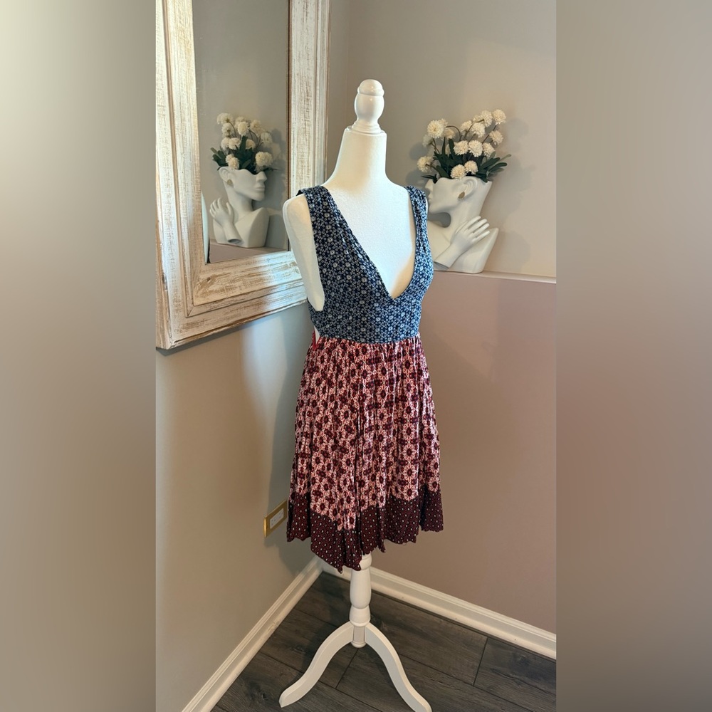 Lulus Women’s Small Boho Multi Patterned Sleevele… - image 5